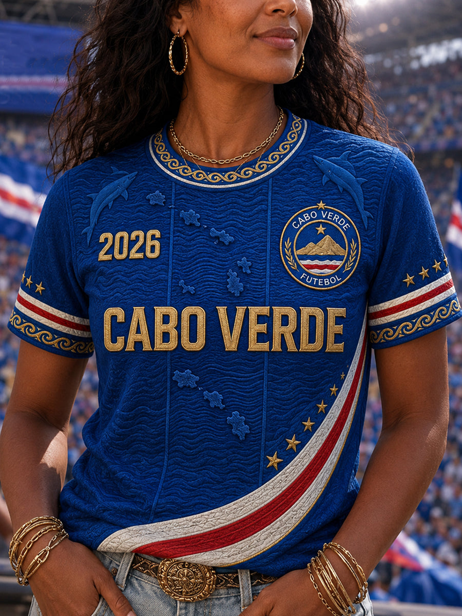 T-shirt décontracté imprimé pour femmes, cadeau idéal pour les fans de football