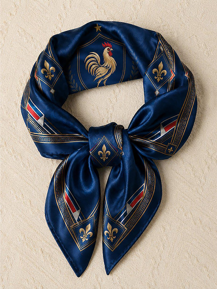Bandana unisexe à imprimé artistique pour les amateurs de football français