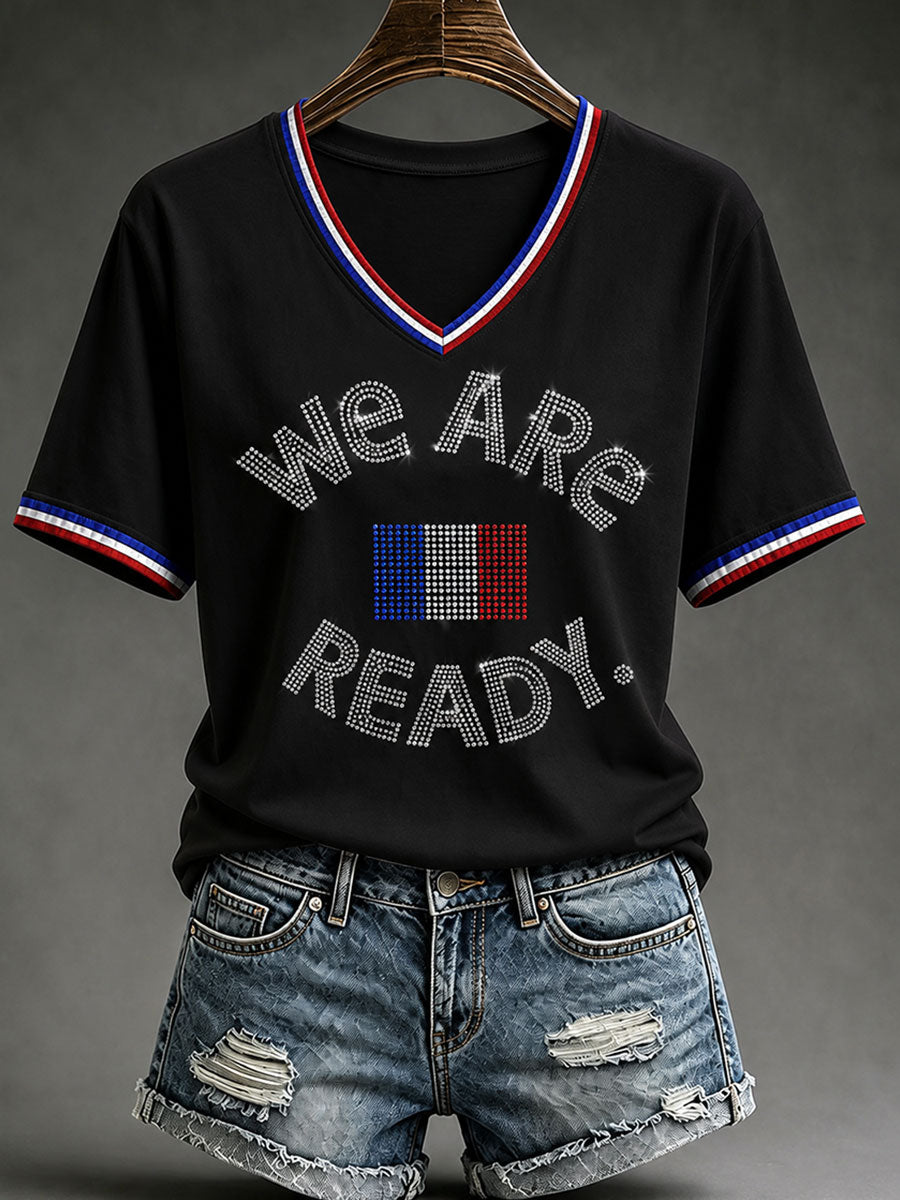 T-shirt à manches courtes We Are Ready Femme
