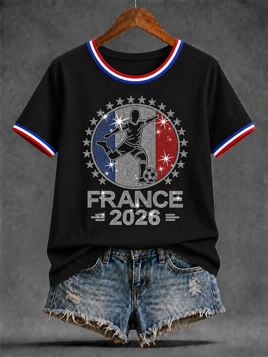 T-shirt à manches courtes Rrance 2026 Femme