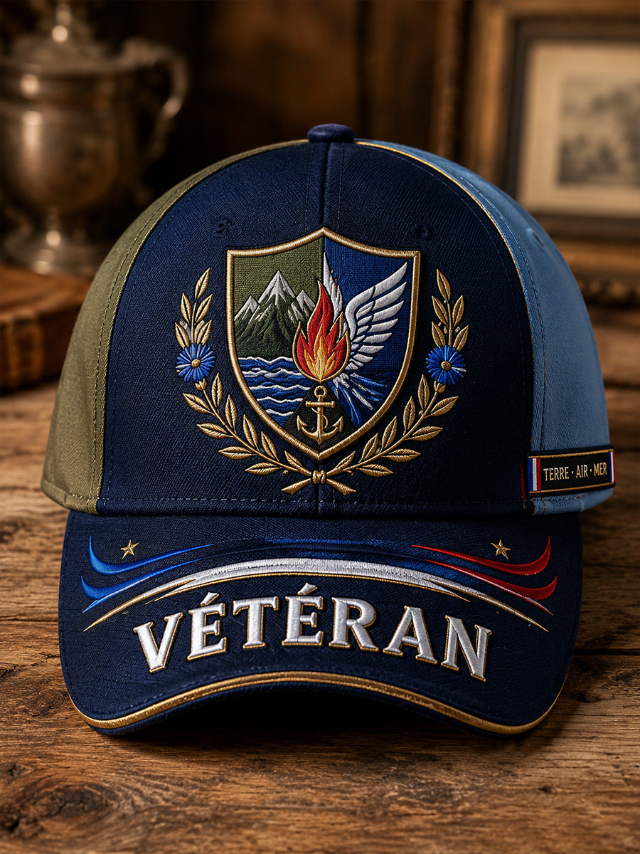 Casquette française unisexe pour anciens combattants