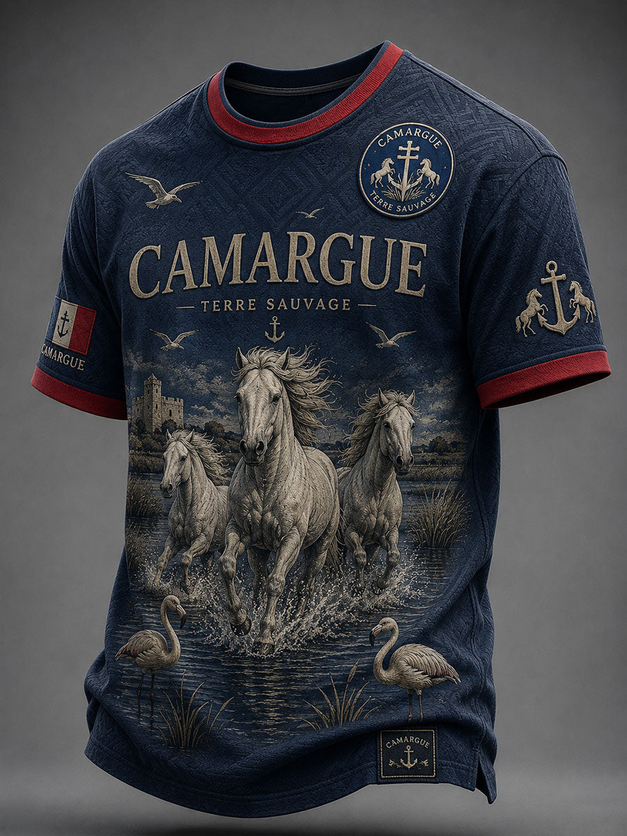 T-shirt à manches courtes Camargue pour homme