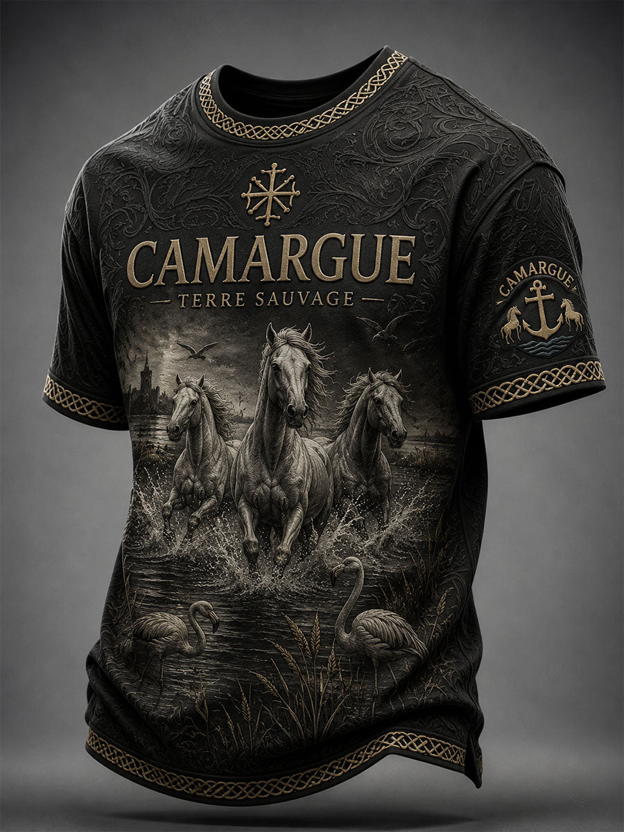 T-shirt à manches courtes Camargue pour homme