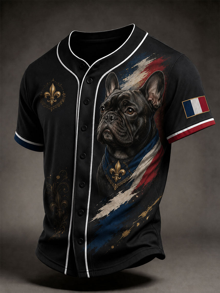 T-shirt unisexe avec bouledogue français