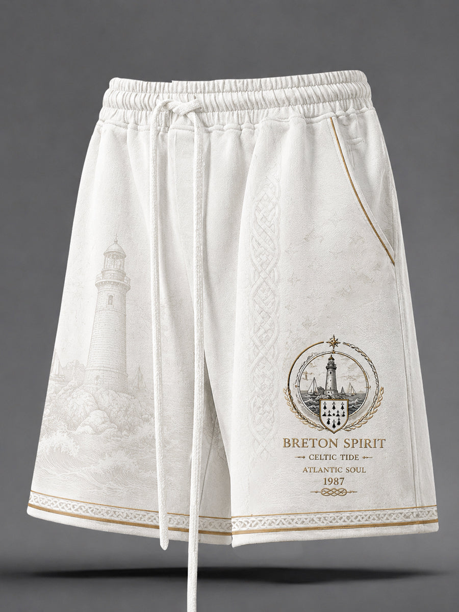 Short imprimé celtique breton pour homme