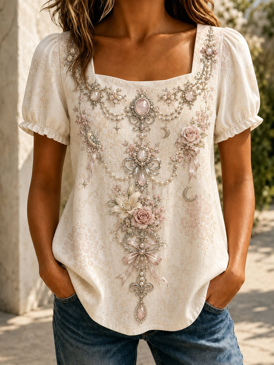Chemise imprimée Assumption of Mary pour femme