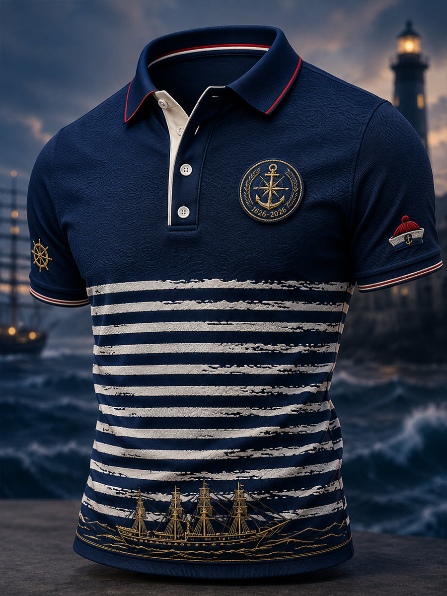 T-shirt à manches courtes bleu marine pour homme