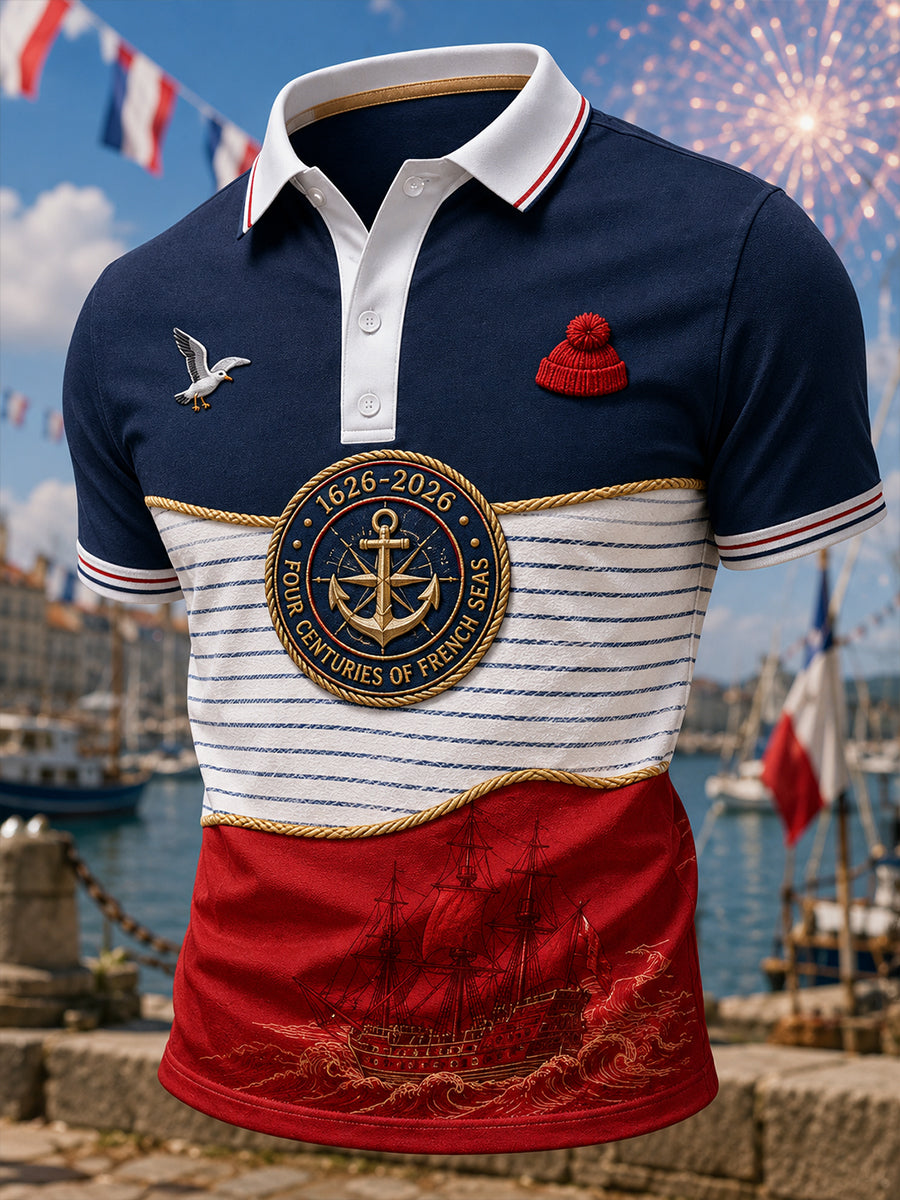 T-shirt à manches courtes bleu marine pour homme