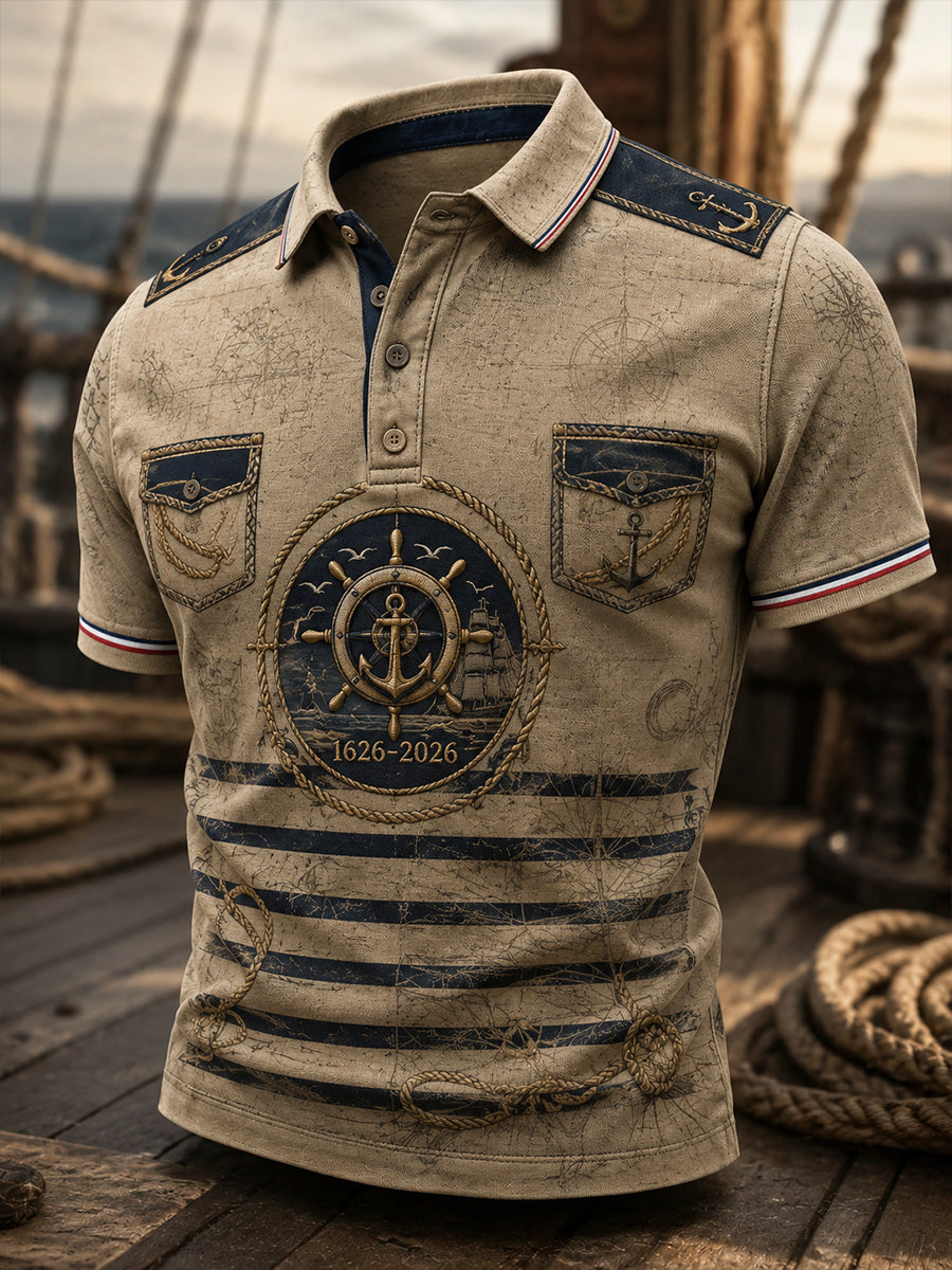 T-shirt manches courtes bleu marine pour homme