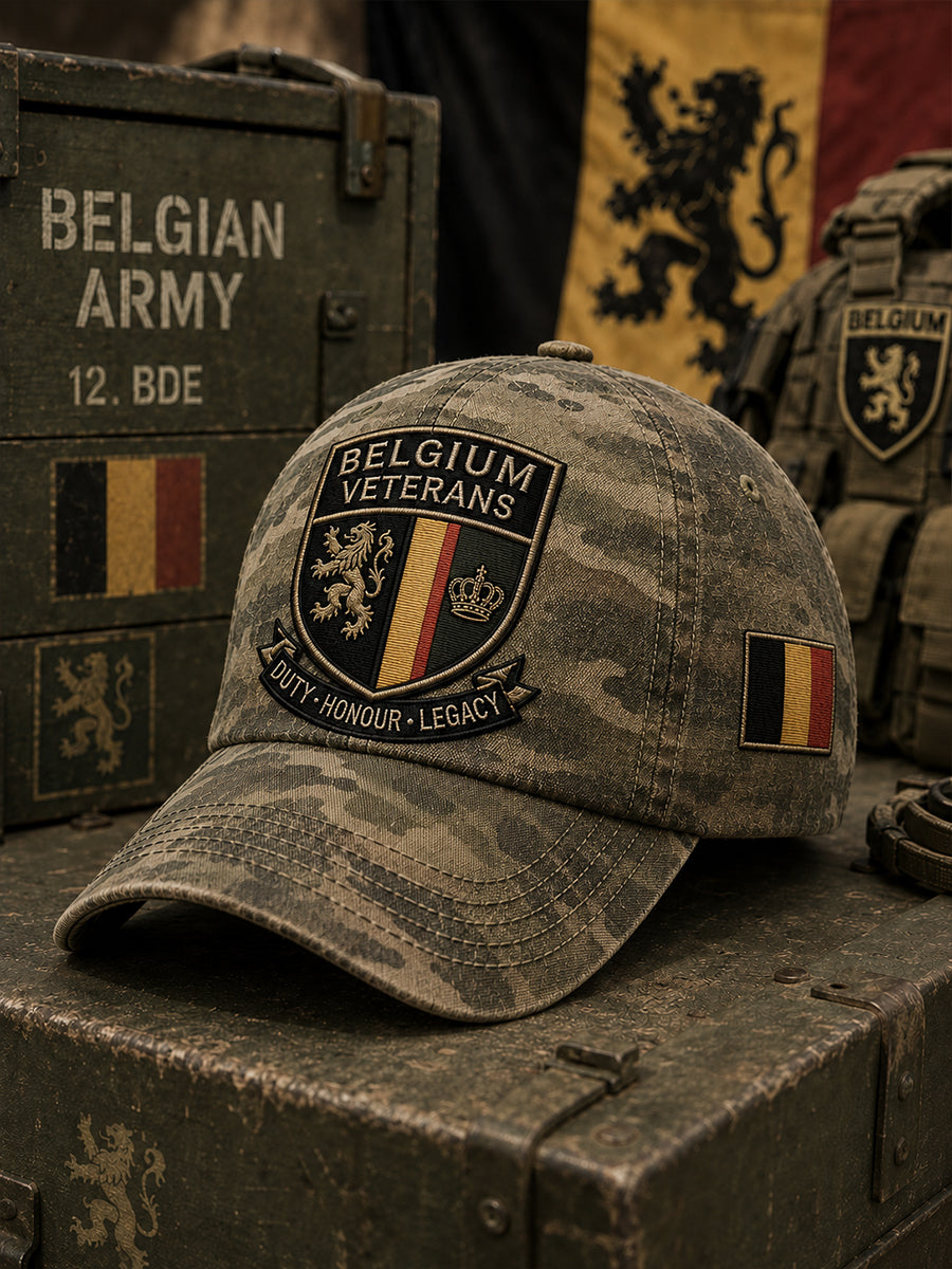 Chapeau pour homme au style vintage, à imprimé camouflage militaire