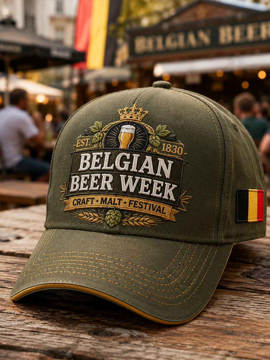 Chapeau à imprimé graphique pour la Semaine de la bière masculine