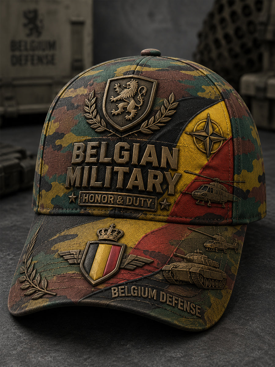 Chapeau militaire à imprimé camouflage pour homme