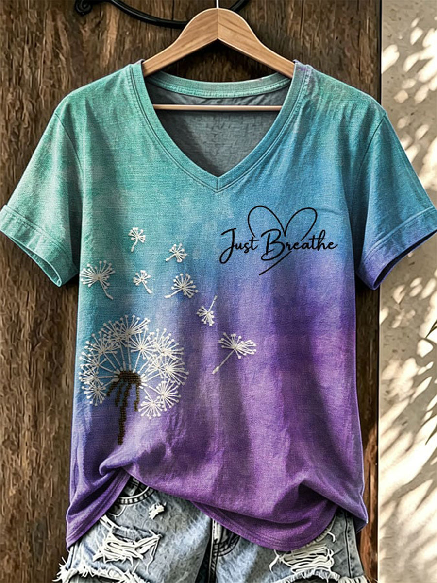 T-shirt imprimé de sensibilisation à la prévention du suicide chez les femmes