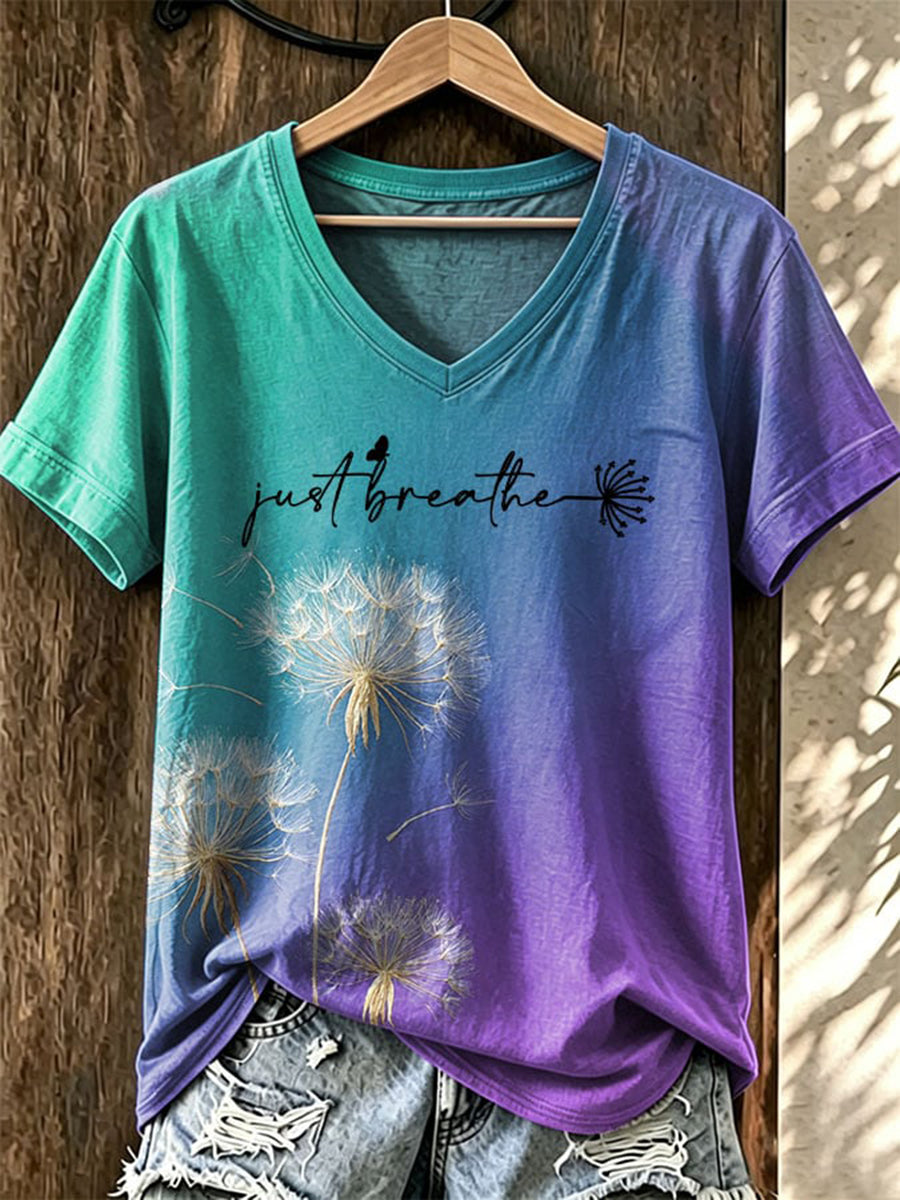 T-shirt imprimé de sensibilisation à la prévention du suicide chez les femmes