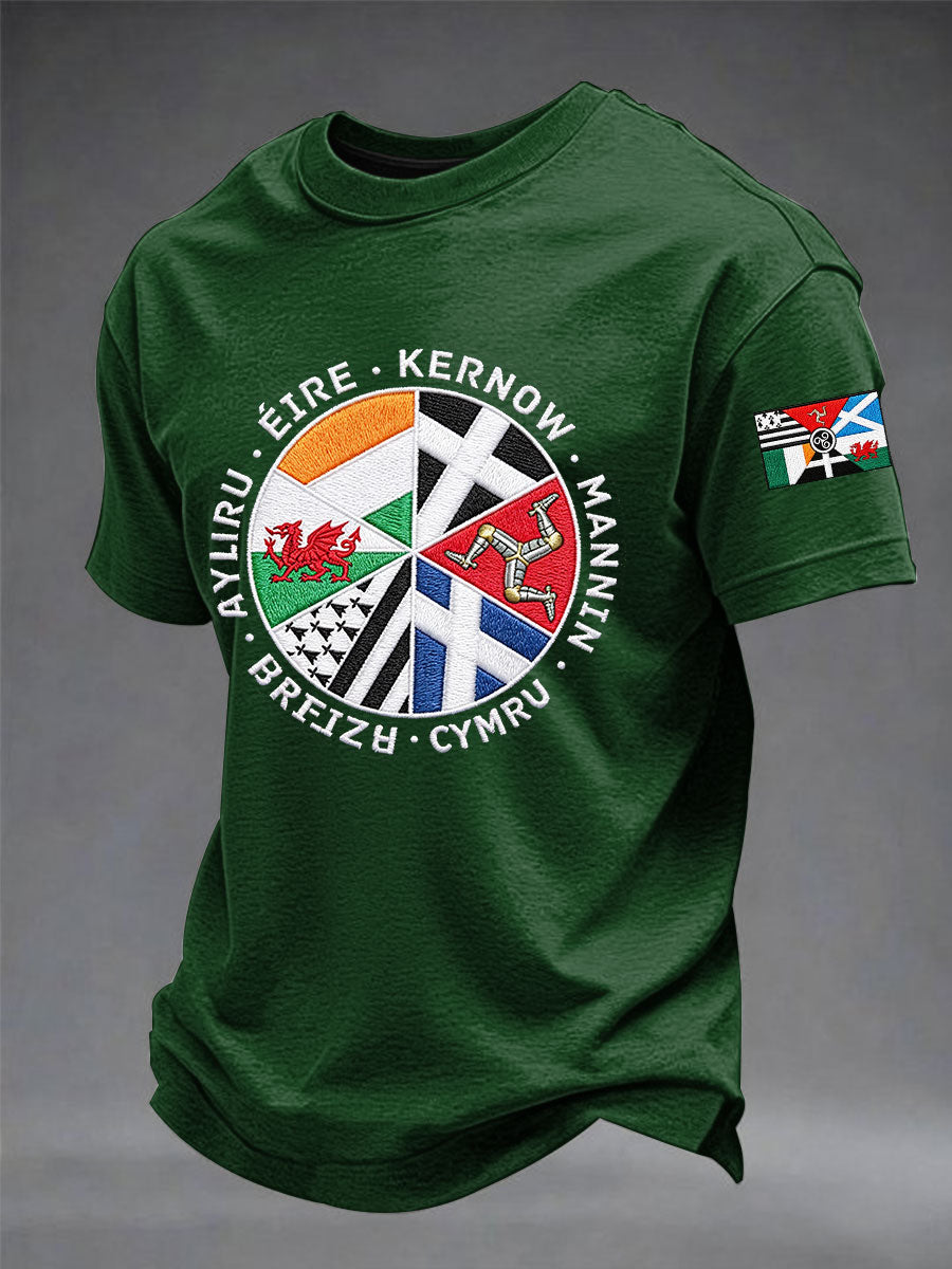 T-shirt à manches courtes Les Nations celtiques pour hommes