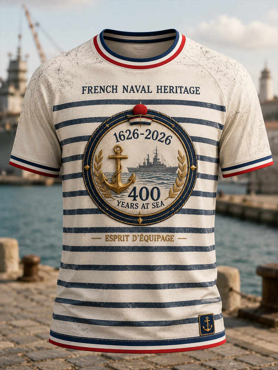 T-shirt manches courtes bleu marine pour homme