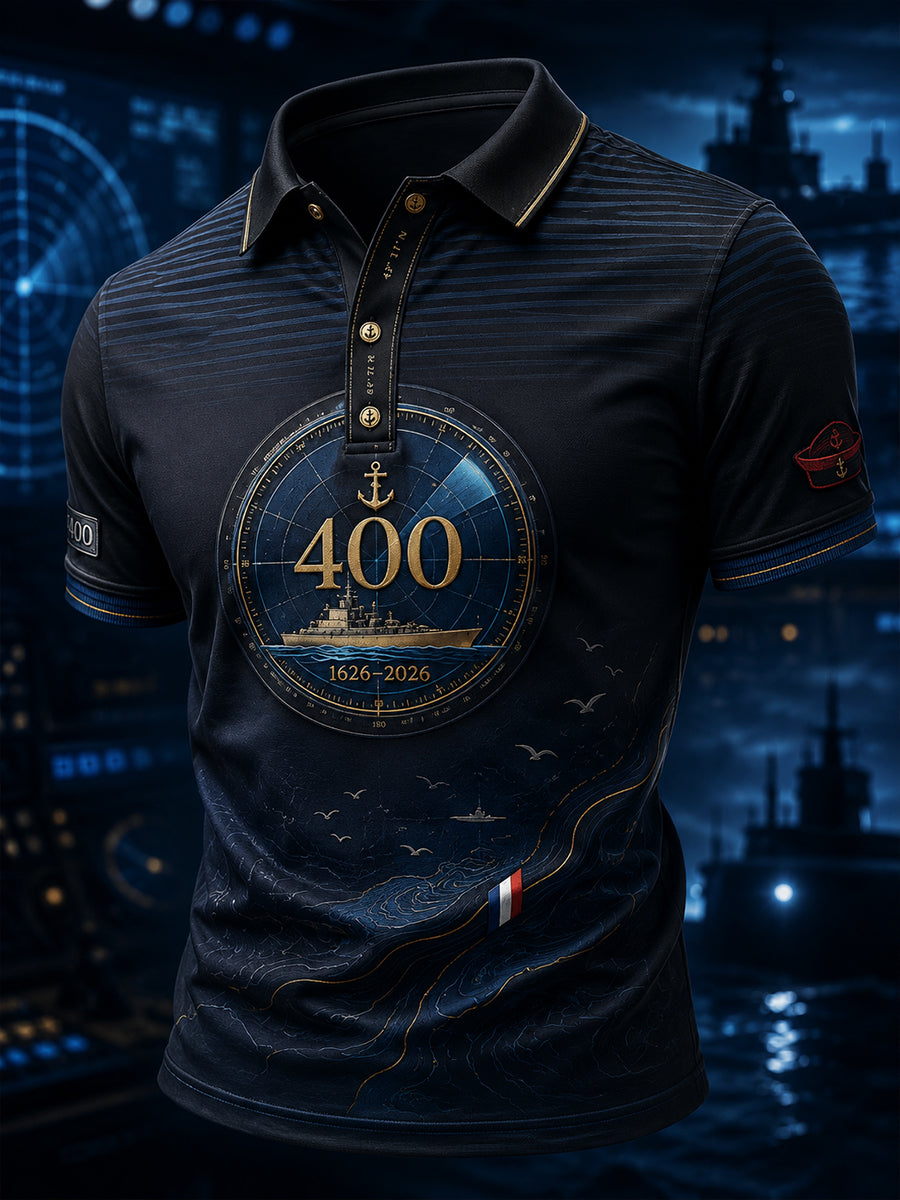 T-shirt manches courtes bleu marine pour homme