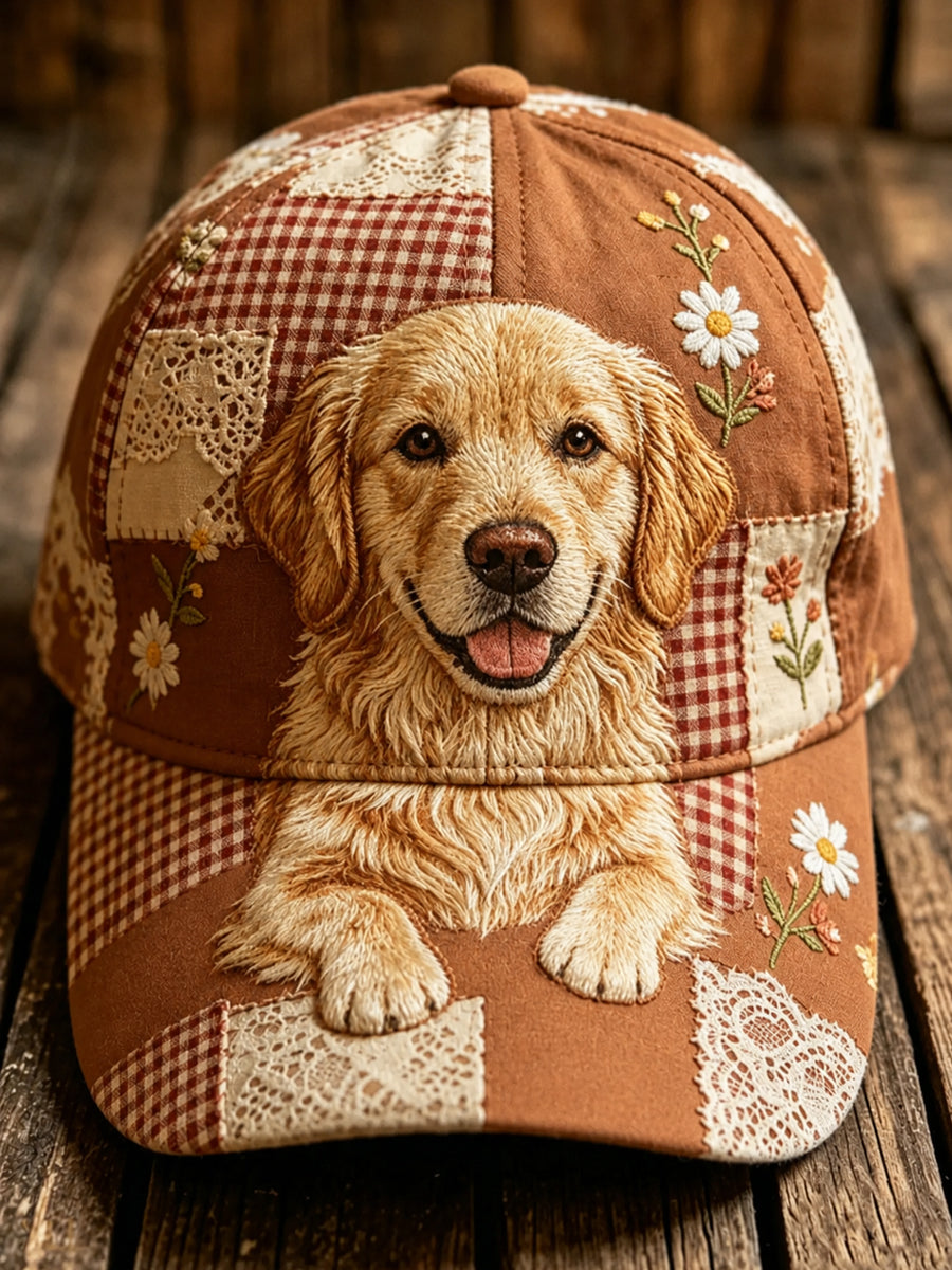 Chapeau unisexe à imprimé mignon représentant un chien