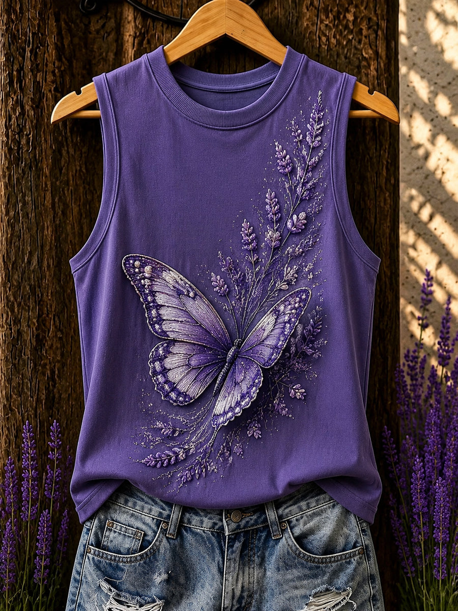 Haut gilet à imprimé floral violet pour femme