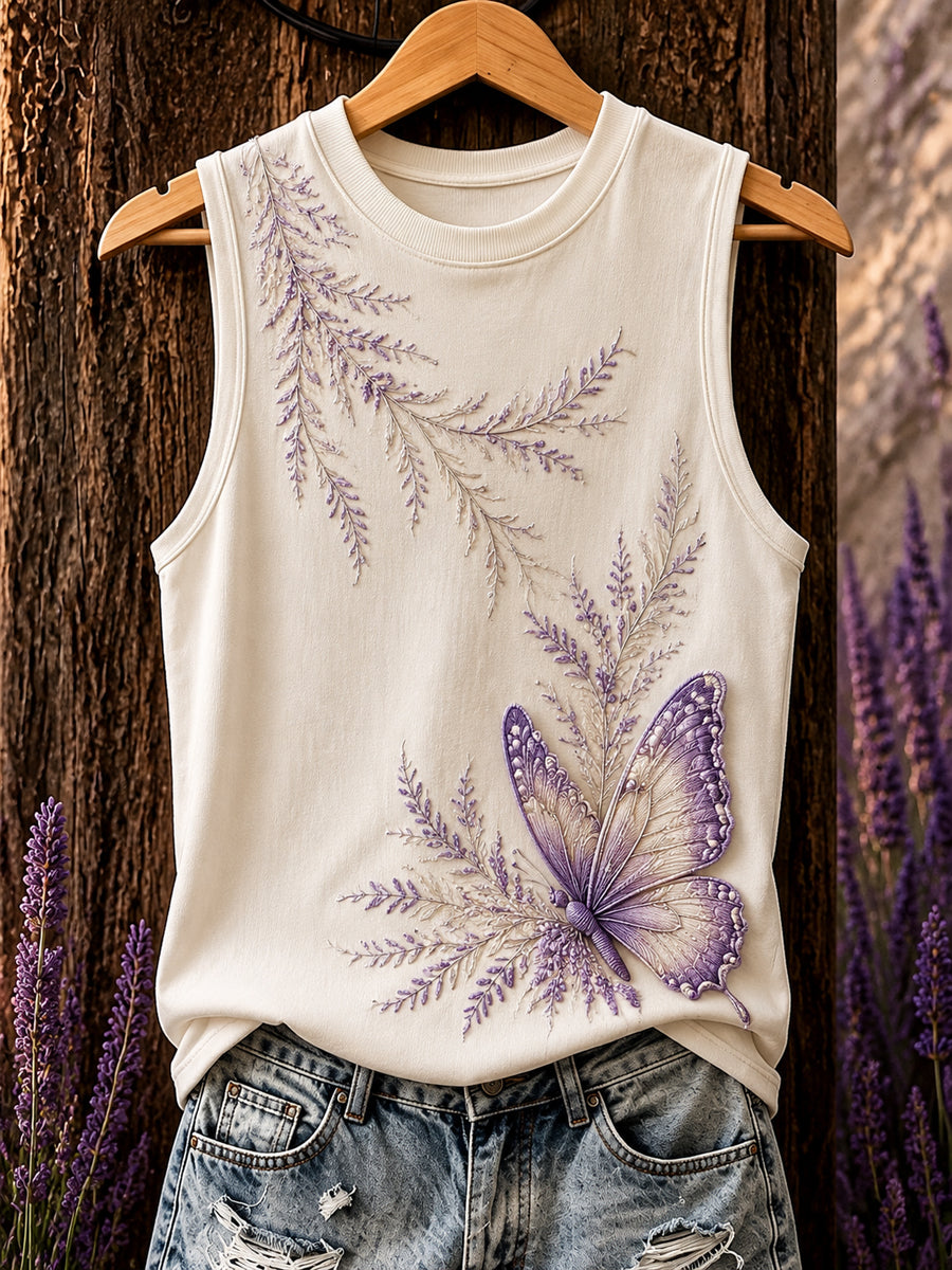 Haut gilet à imprimé floral violet pour femme