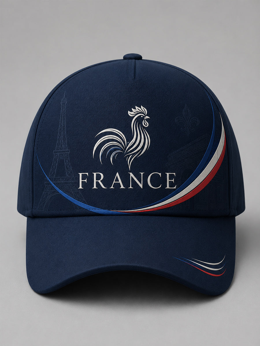 Chapeau unisexe à imprimé français