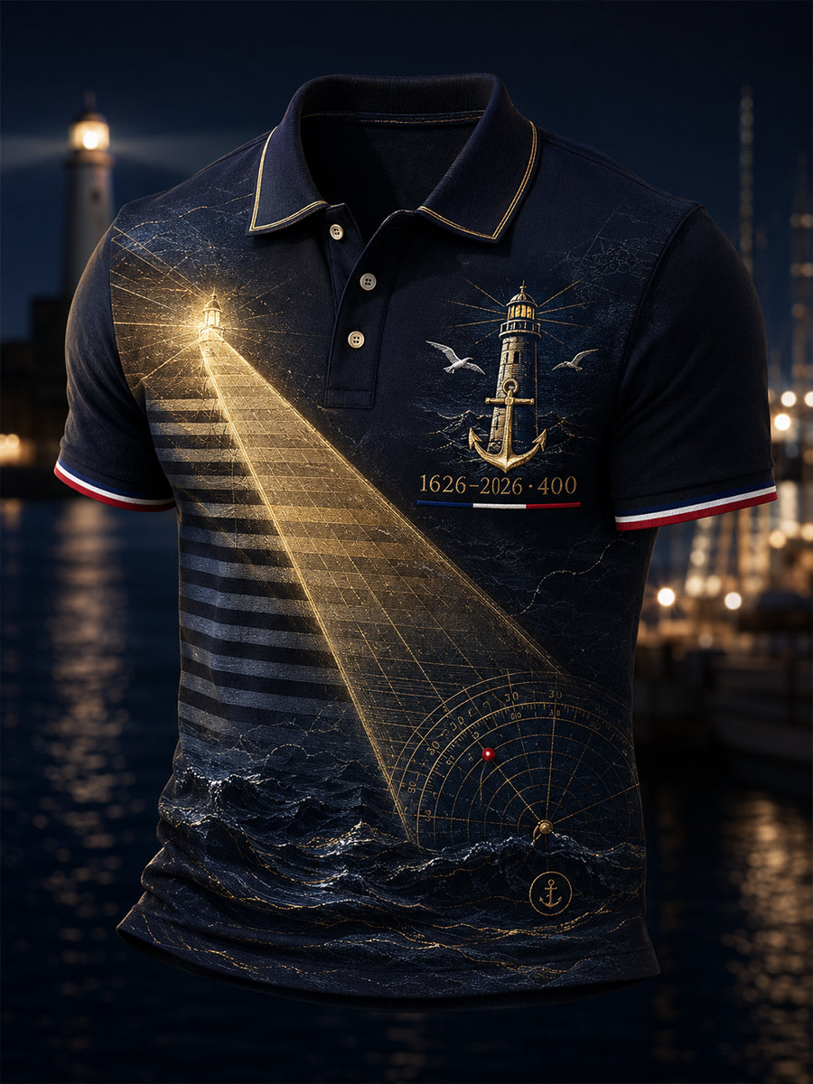 Chemise à manches courtes de la Marine française pour homme