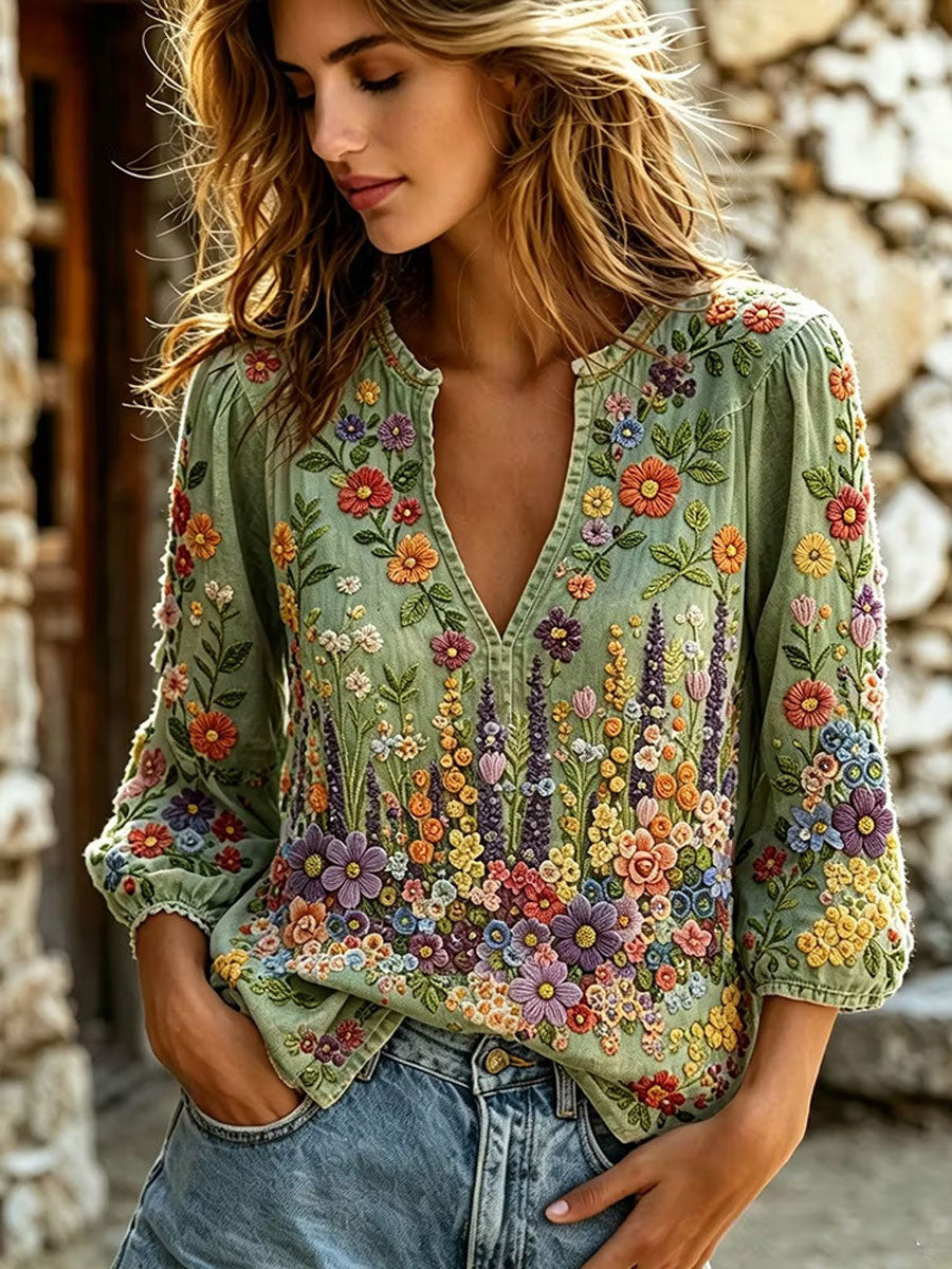 Chemise Femme Coton-Lin