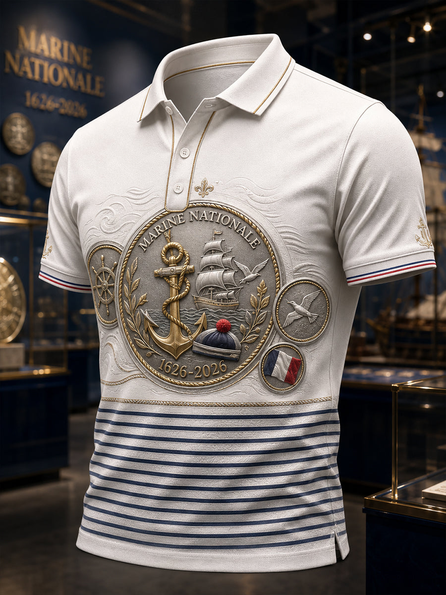 T-shirt manches courtes bleu marine pour homme