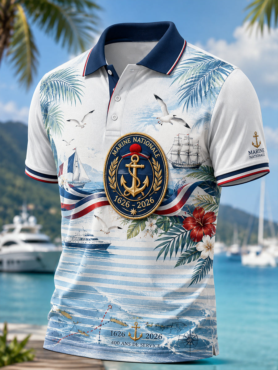 T-shirt manches courtes bleu marine pour homme