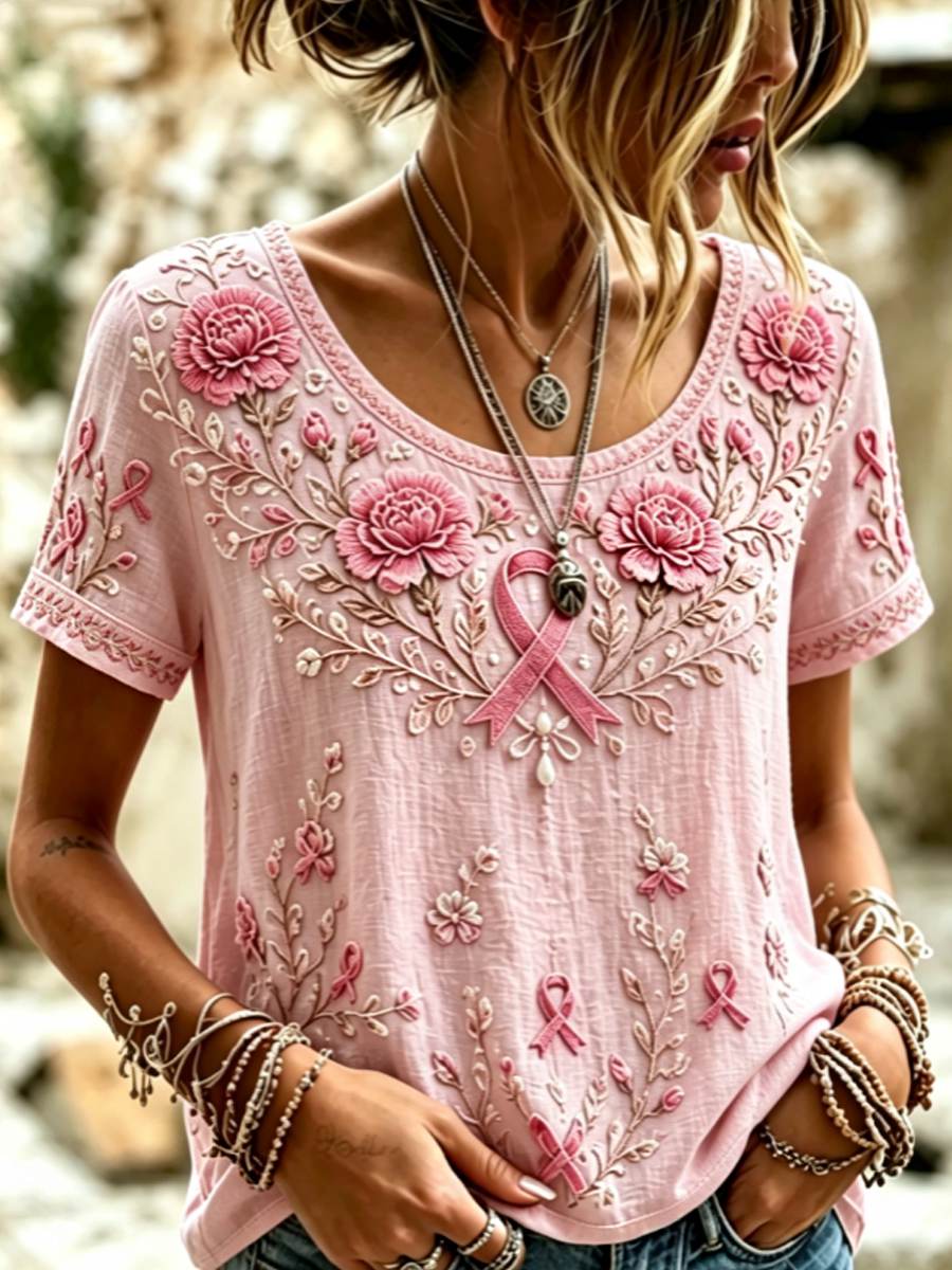 T-shirt à manches courtes pour femme