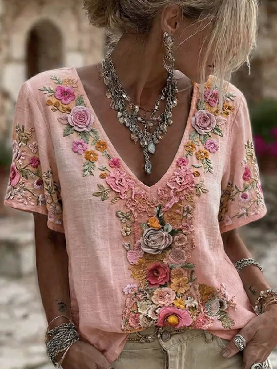 T-shirt à manches courtes pour femme