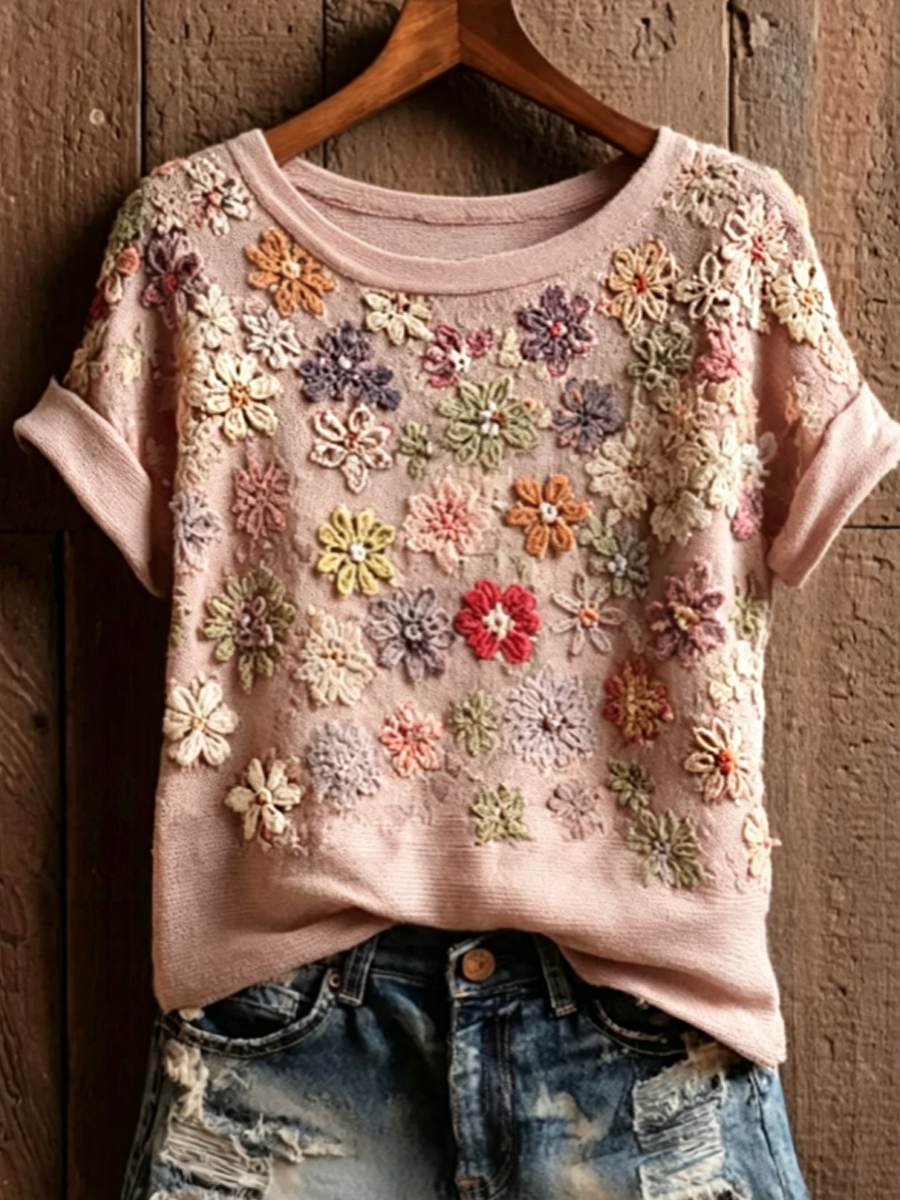 T-shirt à manches courtes pour femme