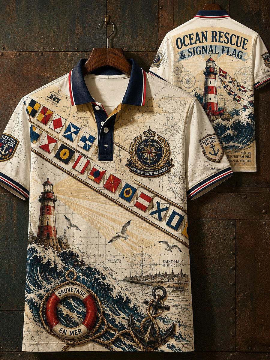 Chemise à manches courtes de la Marine française pour homme