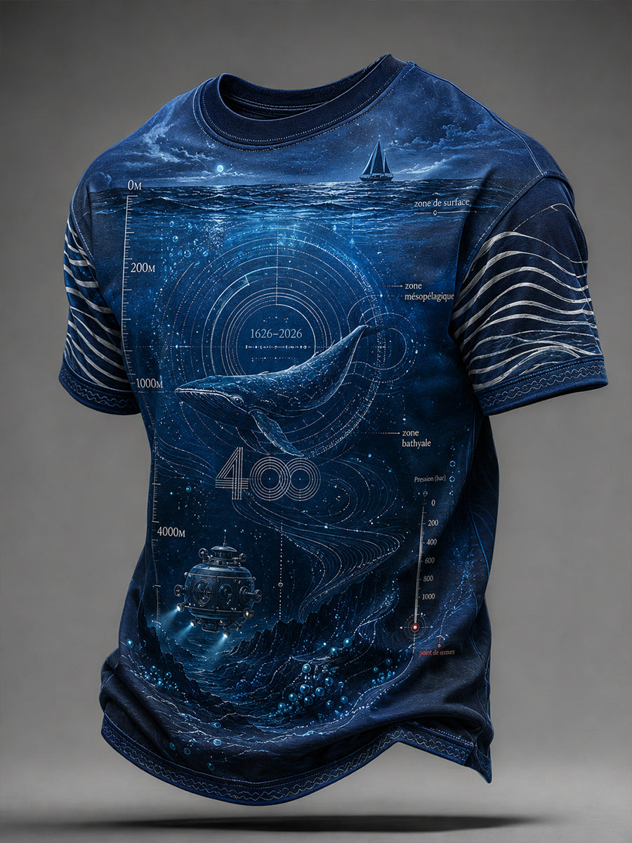 Chemise à manches courtes de la Marine française pour homme