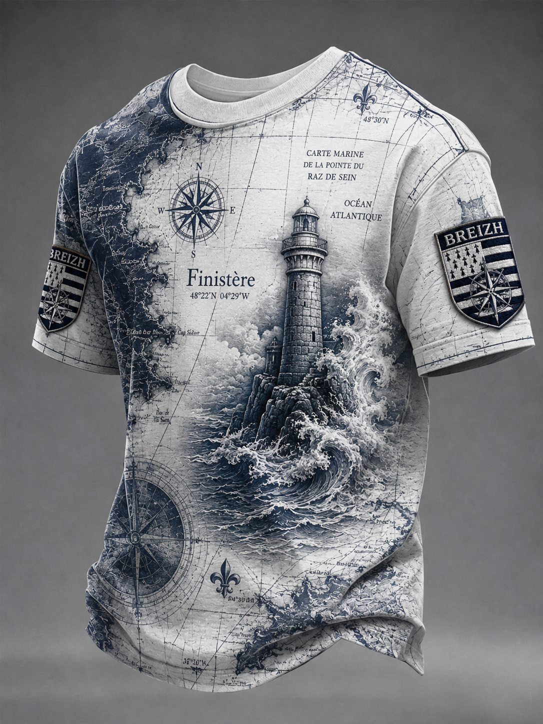 T-shirt à manches courtes Bretagne pour hommes en France