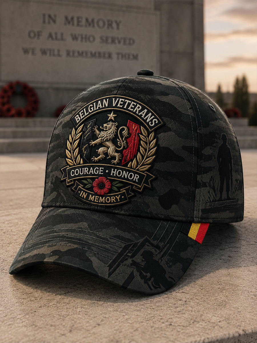 Chapeau de camouflage pour homme avec imprimé graphique en hommage aux anciens combattants