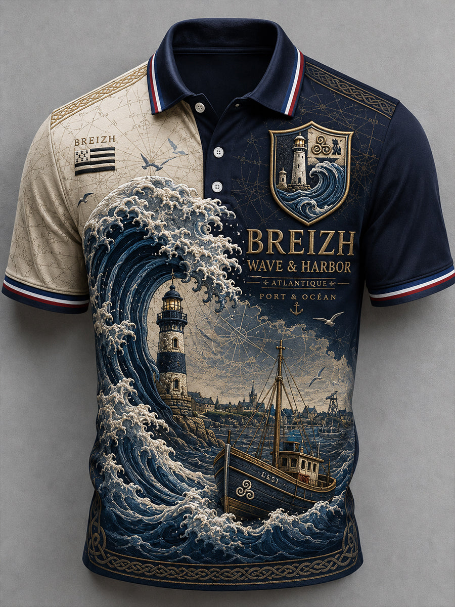Chemise à manches courtes pour homme, Bretagne, France