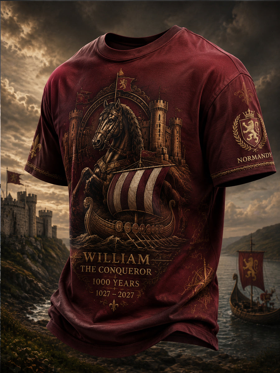 T-shirt imprimé France Normandie pour homme