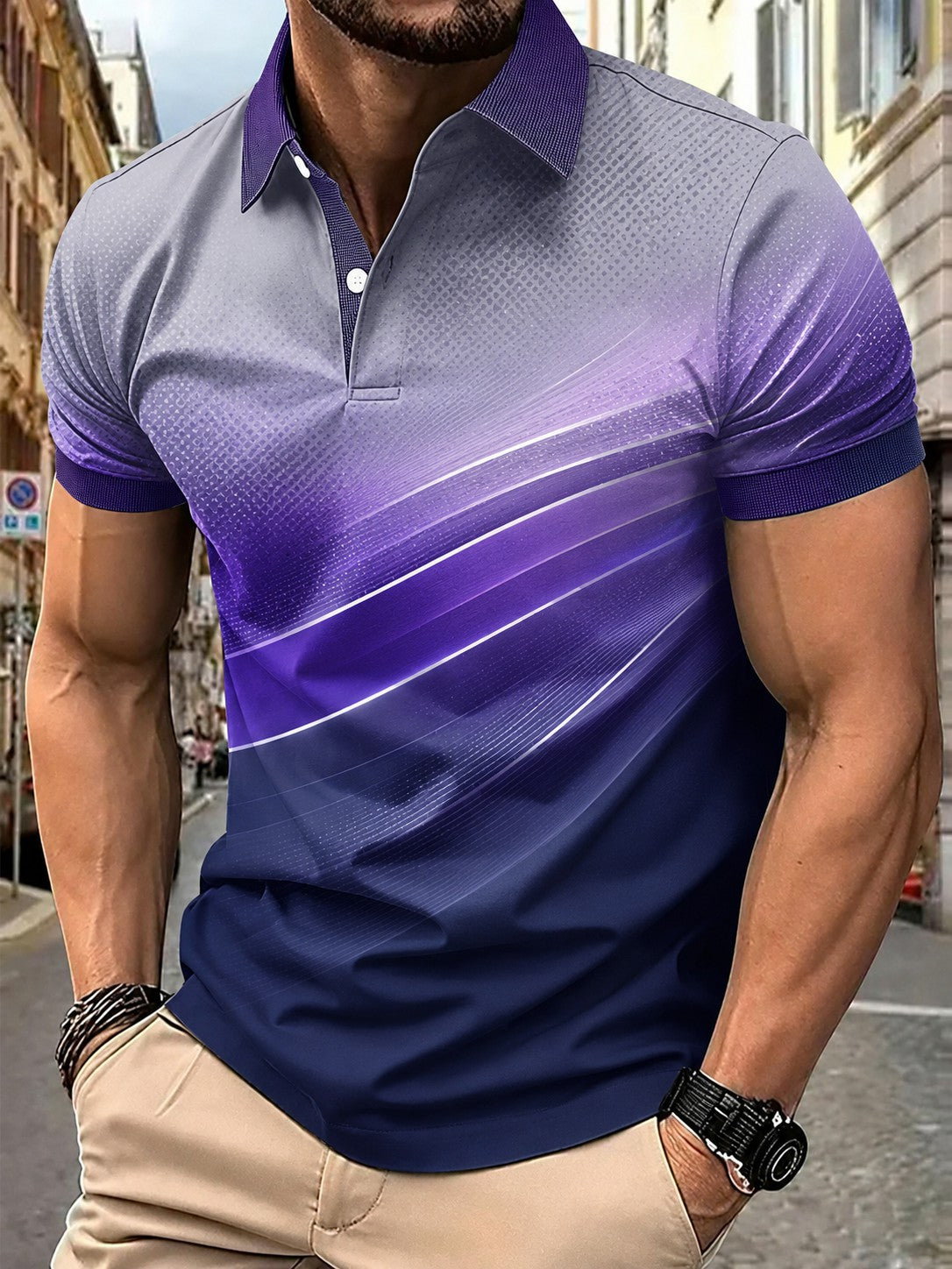 Chemise professionnelle imprimée pour homme