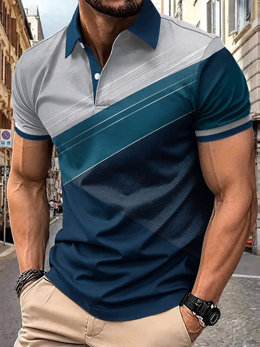 Chemise professionnelle imprimée pour homme