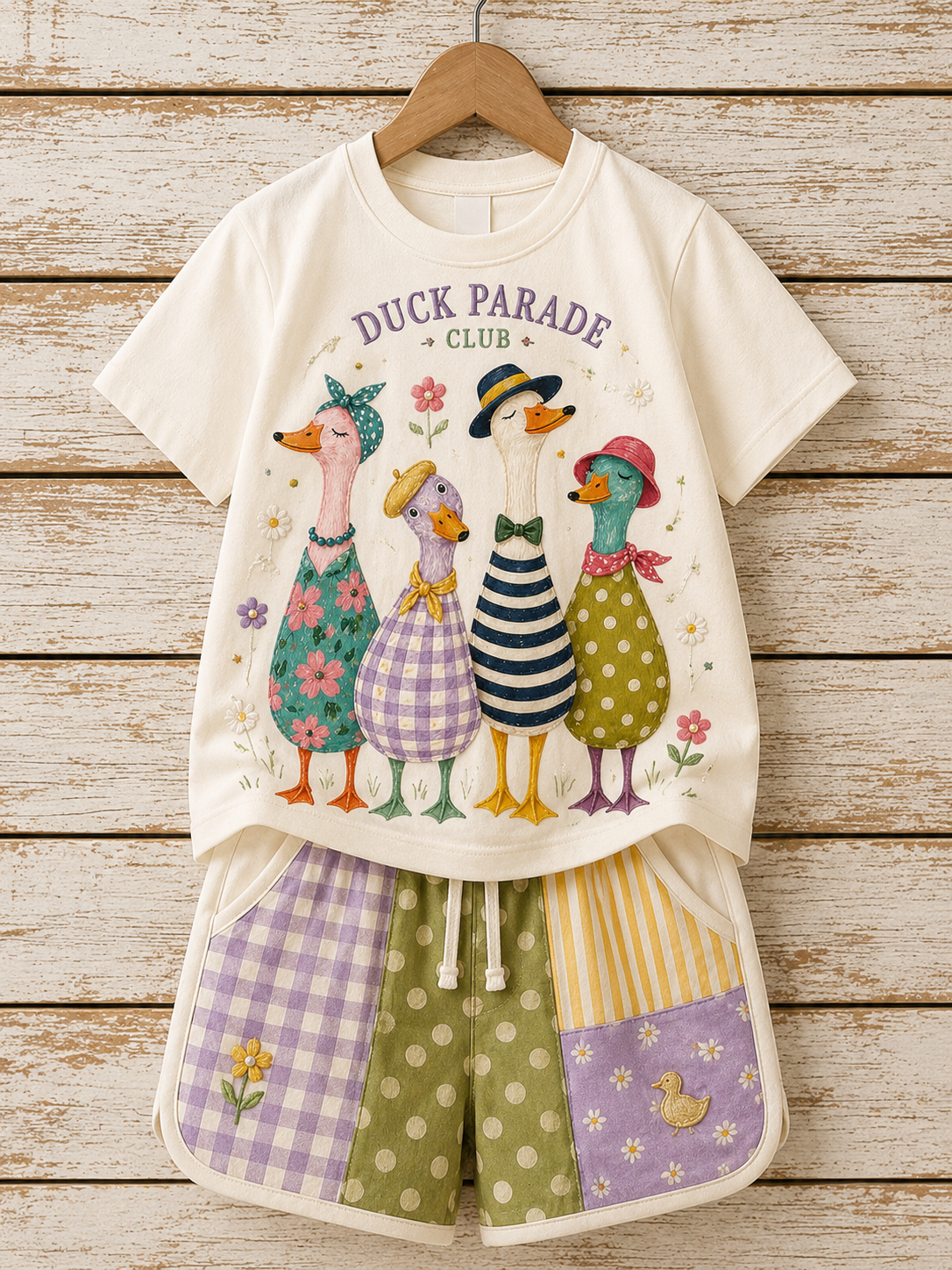 Ensemble de t-shirts à manches courtes pour enfants, motifs animaux