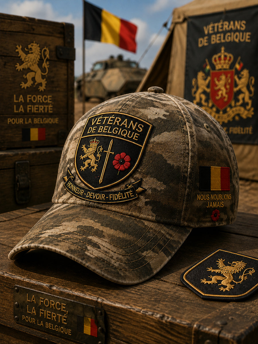 Chapeau pour homme à imprimé commémoratif militaire