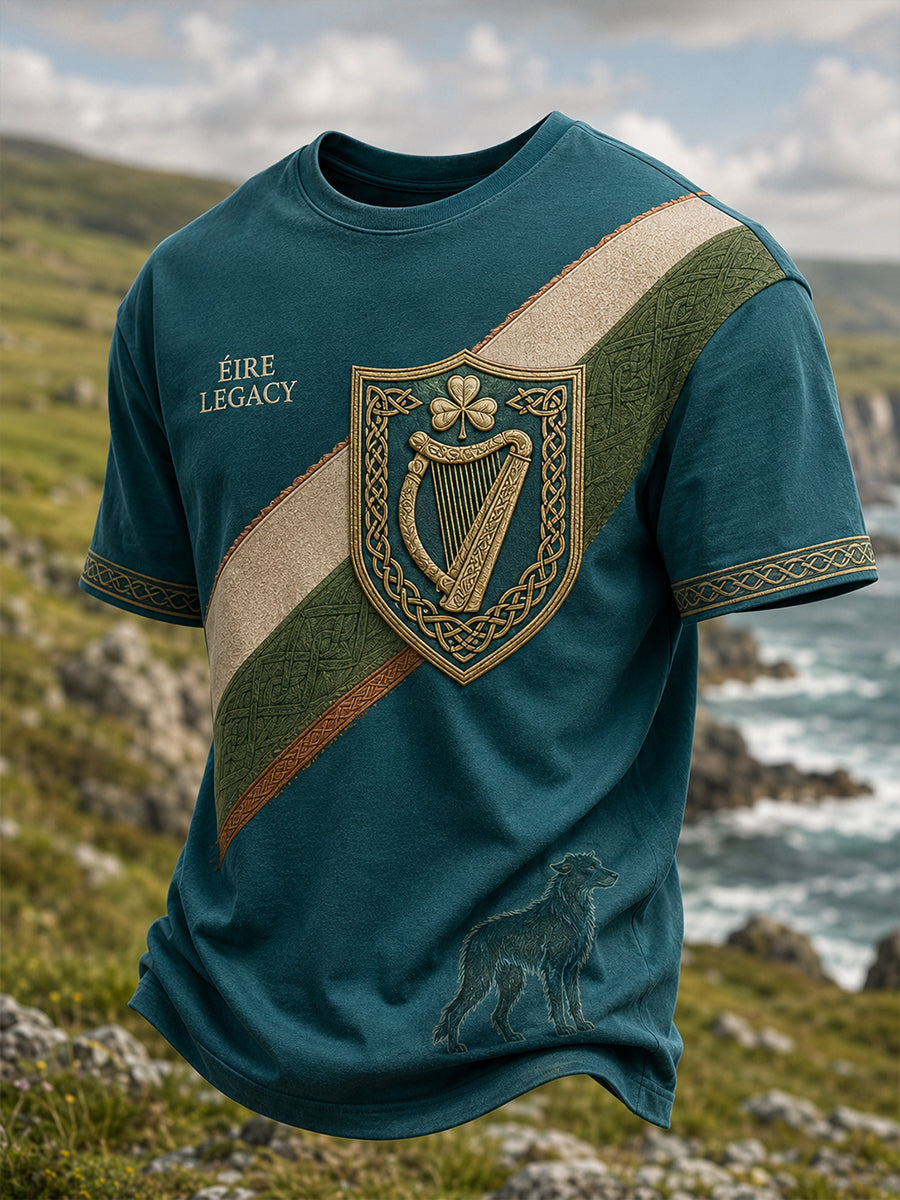 Men's Irish Patriotic Short Sleeves T-Shirt