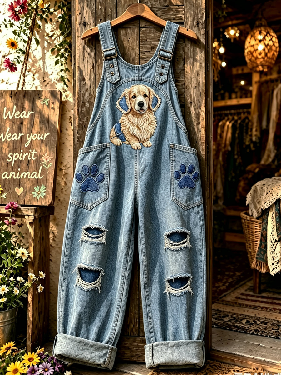 Salopette imprimée Femme Animal Art