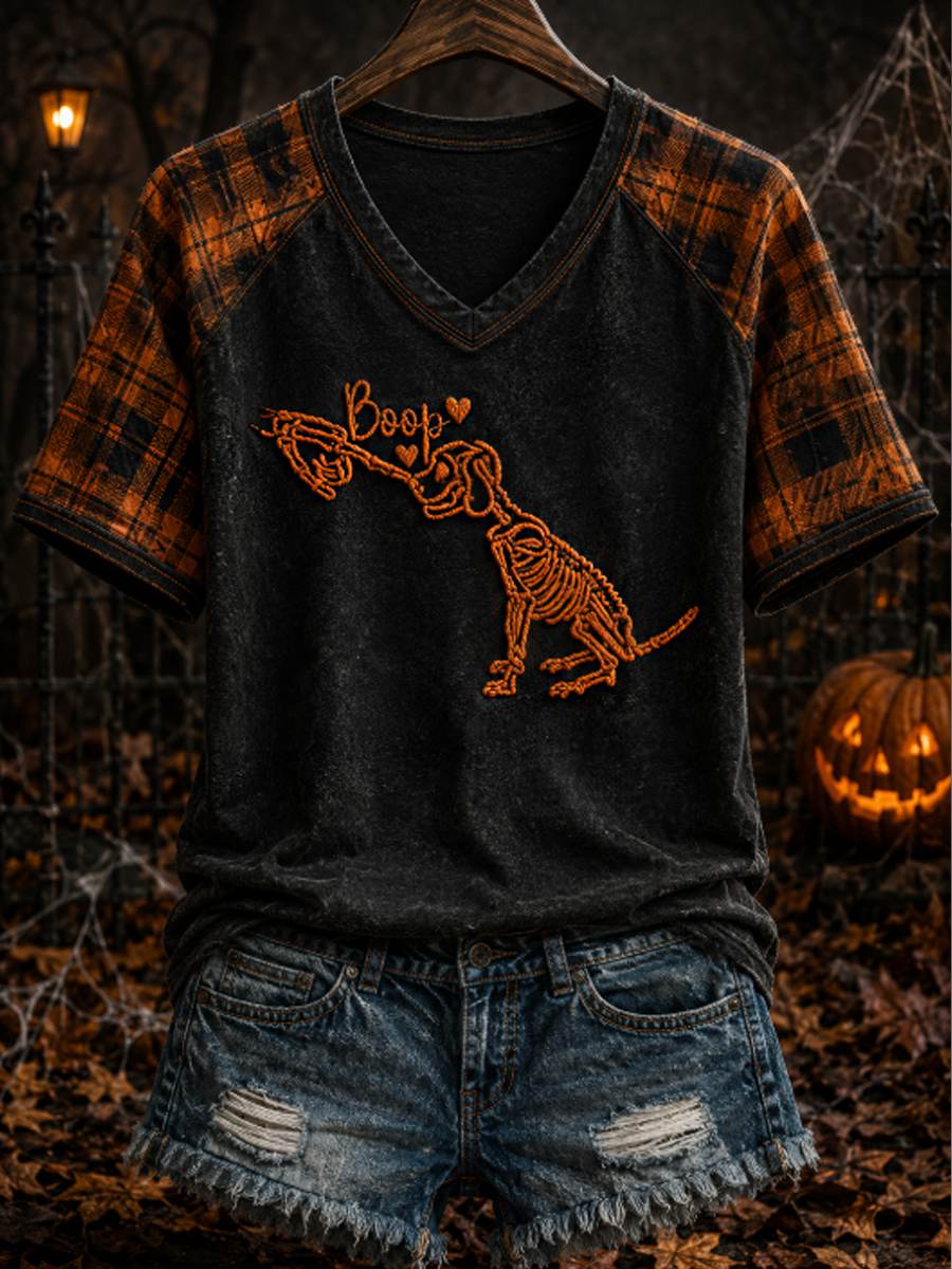T-shirt d’Halloween humoristique pour femmes, amoureuses des chiens