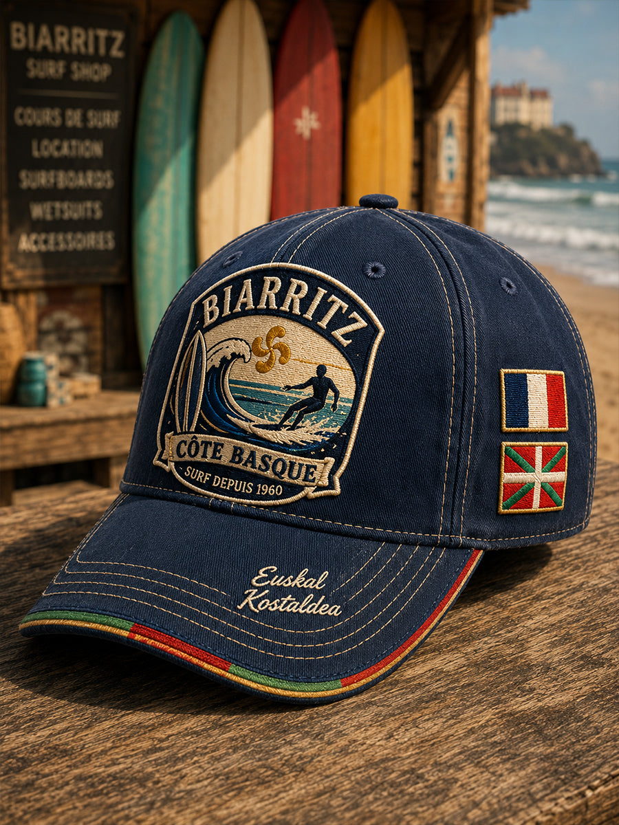 Chapeau unisexe de culture surf basque français