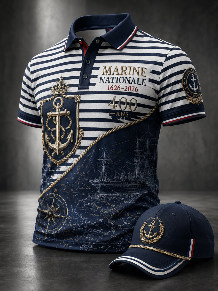 T-shirt manches courtes bleu marine pour homme