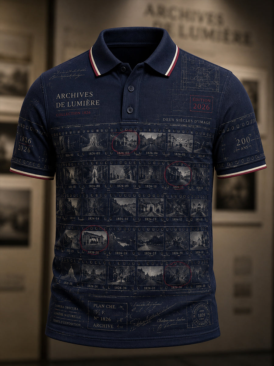 T-shirt à manches courtes "Bicentenaire de la photographie" pour homme
