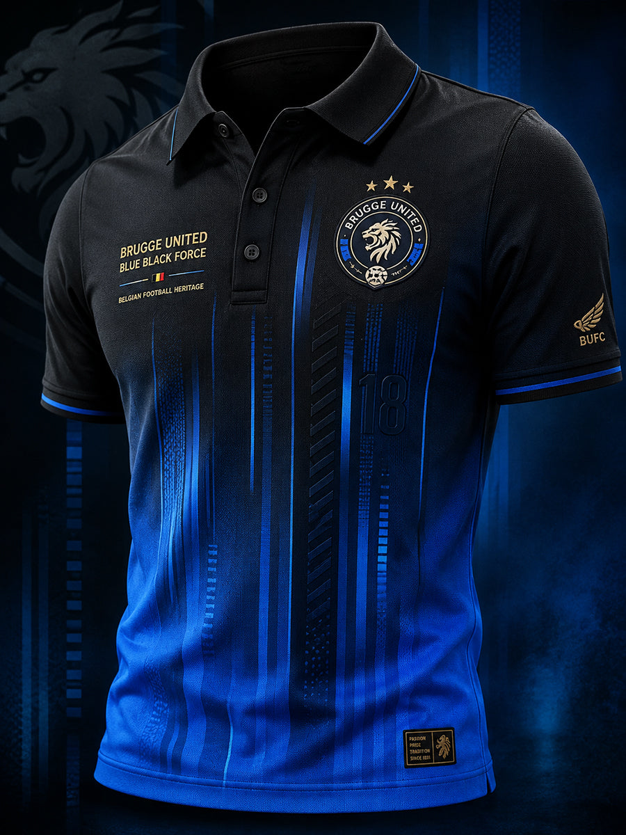 Polo à manches courtes pour homme avec imprimé graphique commémoratif du club