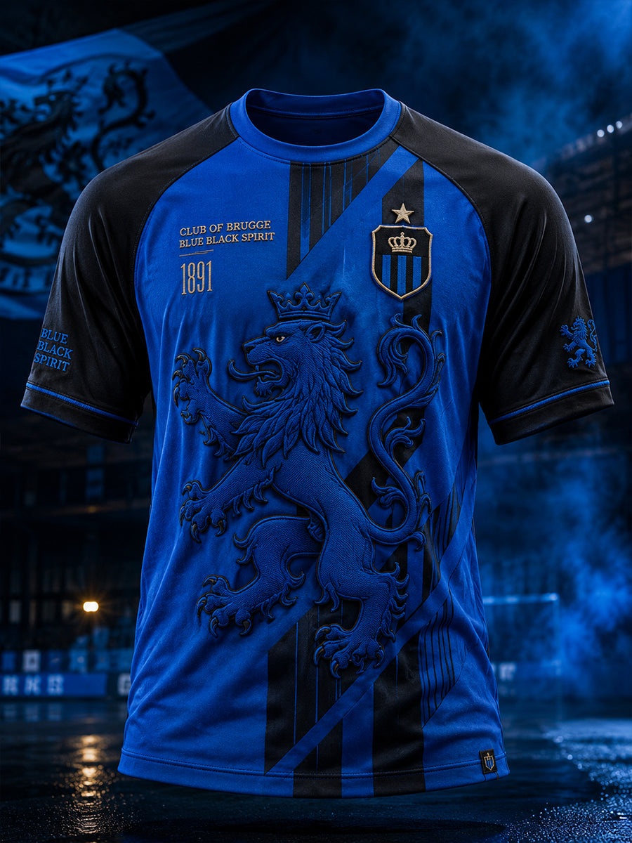 T-shirt à manches courtes raglan commémoratif pour hommes Soccer Club